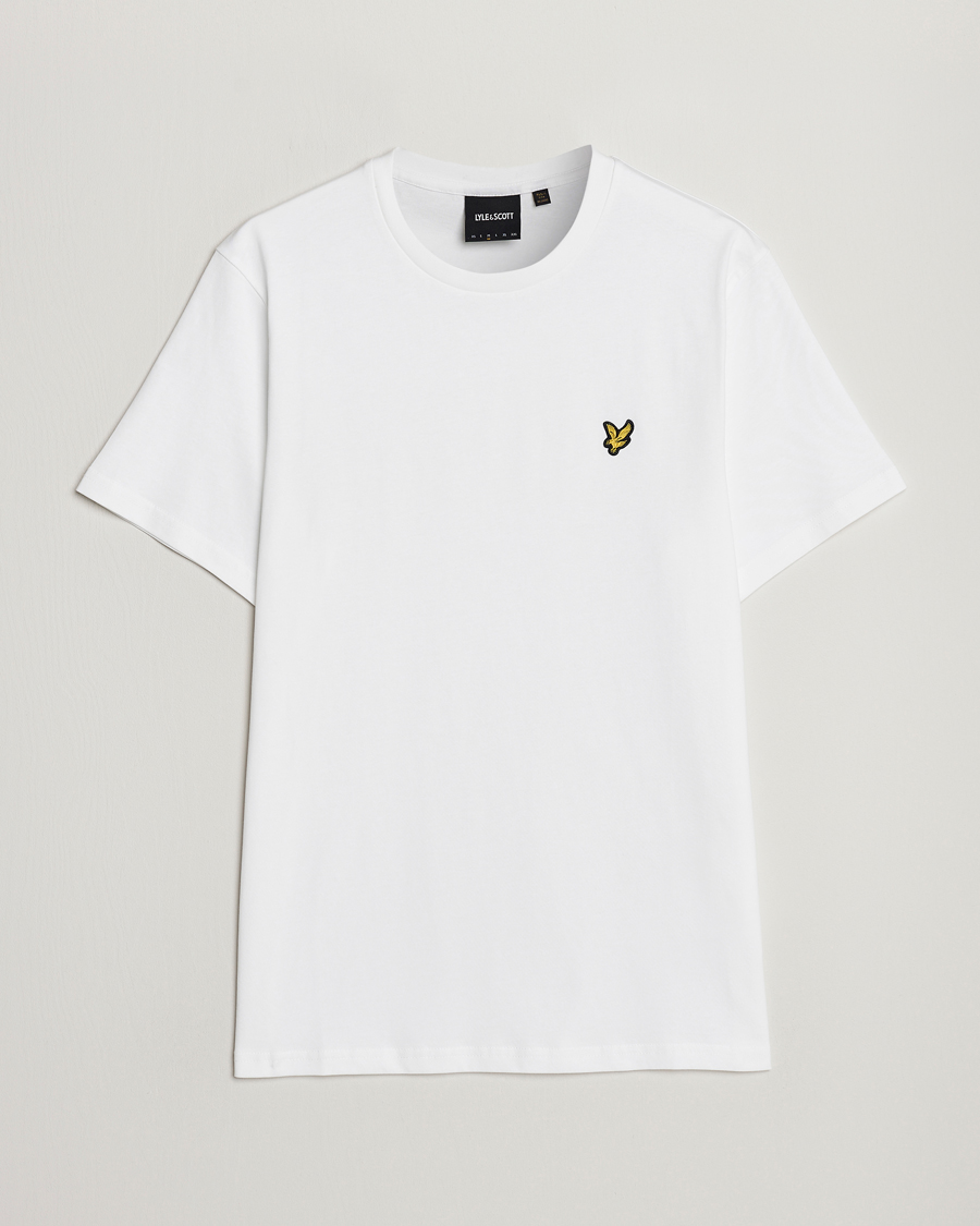 Men | T-Shirts | Lyle & Scott | Plain Crew Neck Cotton T-Shirt White