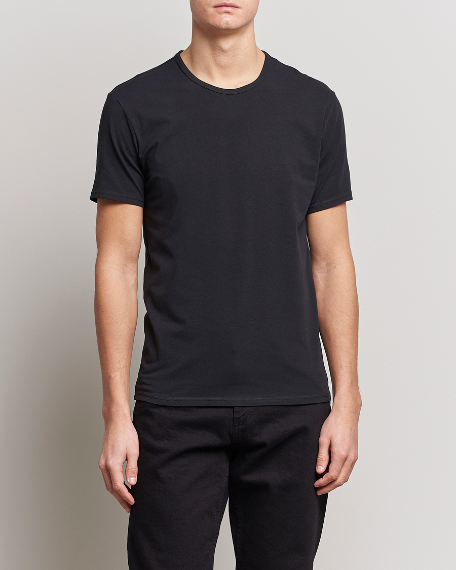 Men | T-Shirts | Calvin Klein | Cotton Crew Neck Tee 2- Pack Black