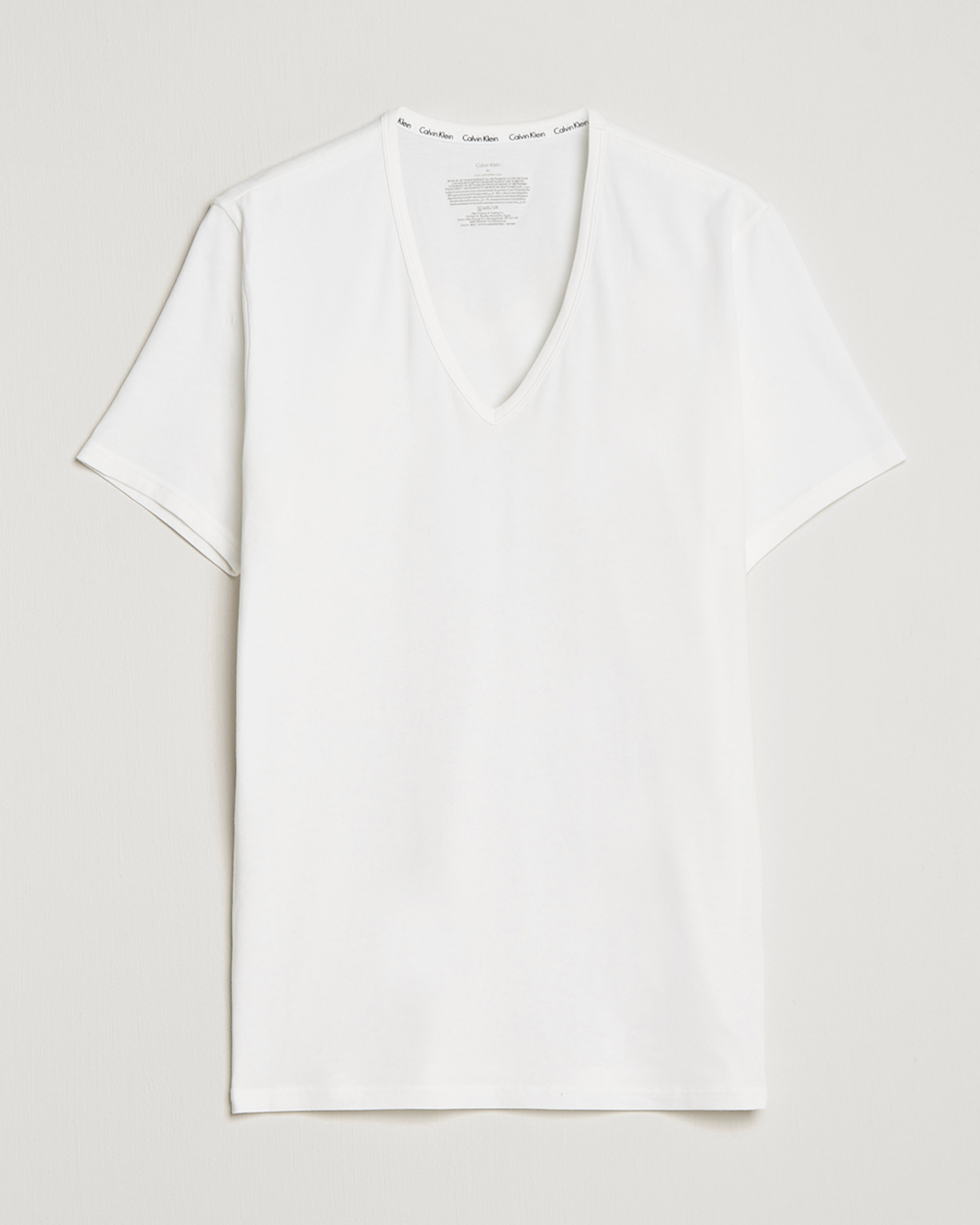 Men |  | Calvin Klein | Cotton V-Neck Tee 2-Pack White