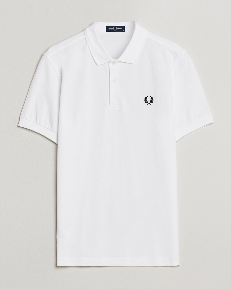 Men | Polo Shirts | Fred Perry | Plain Polo White