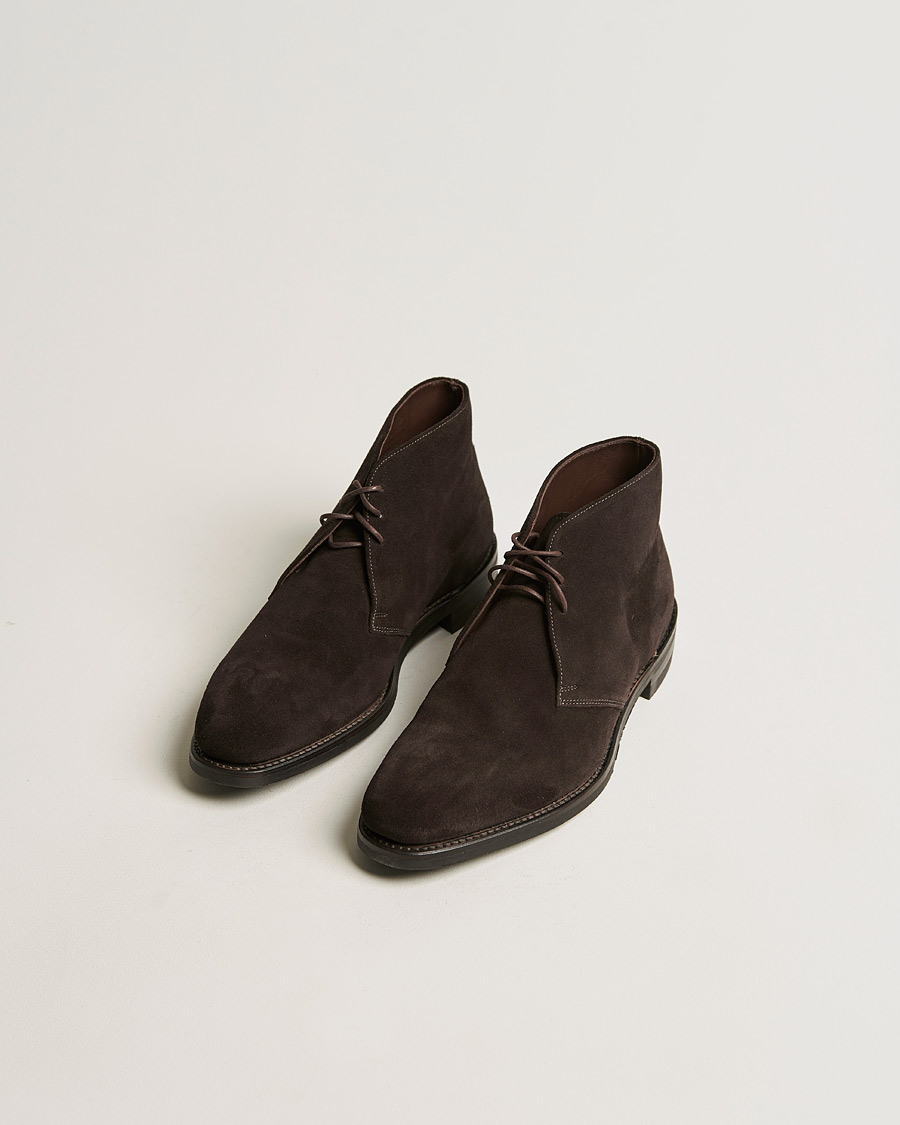 Men | Chukka Boots | Loake 1880 | Pimlico Chukka Boot Dark Brown Suede