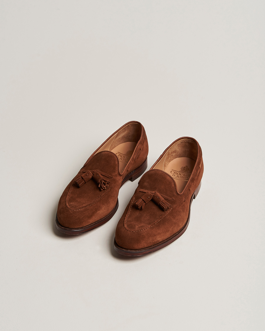 Men | Handmade Shoes | Crockett & Jones | Cavendish Tassel Loafer Polo Suede