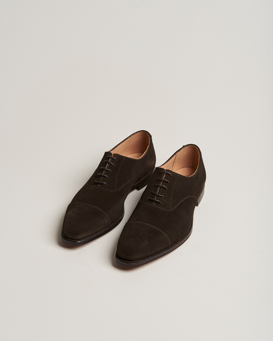 Men | Oxford Shoes | Crockett & Jones | Hallam Oxford Espresso Suede