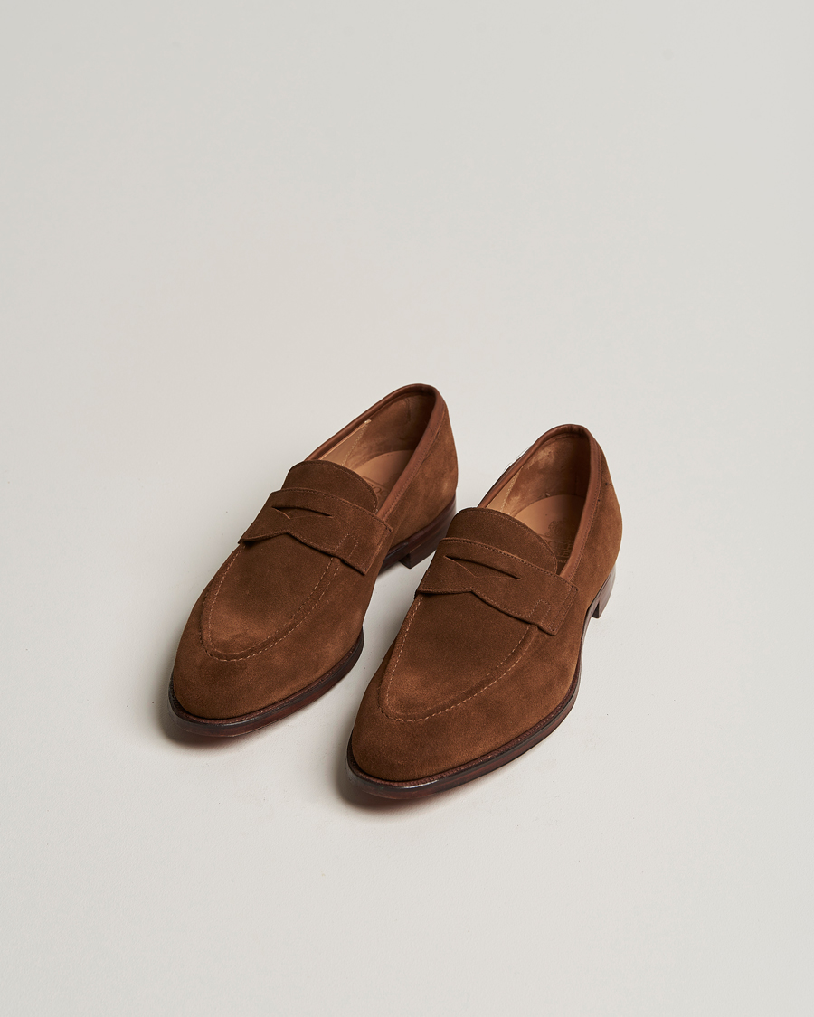 Men | Handmade Shoes | Crockett & Jones | Sydney Loafer Snuff Suede