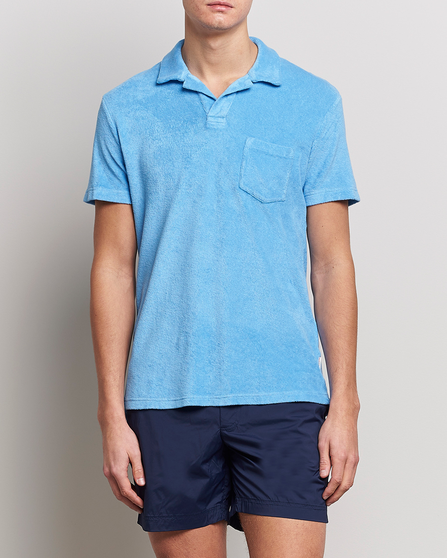 Men | Polo Shirts | Orlebar Brown | Terry Polo Riviera