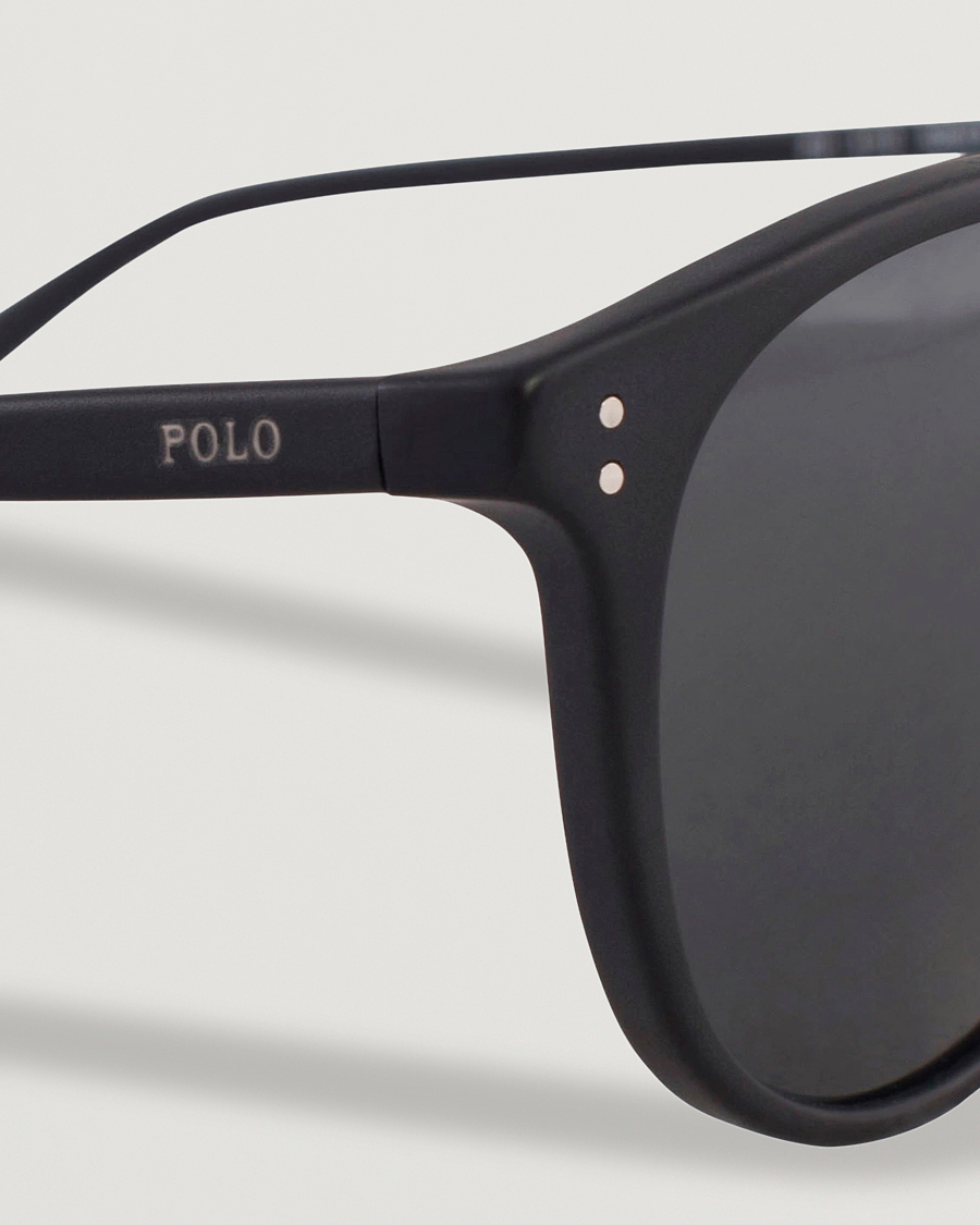 Men | Sunglasses | Polo Ralph Lauren | 0PH4110 Round Sunglasses Matte Black