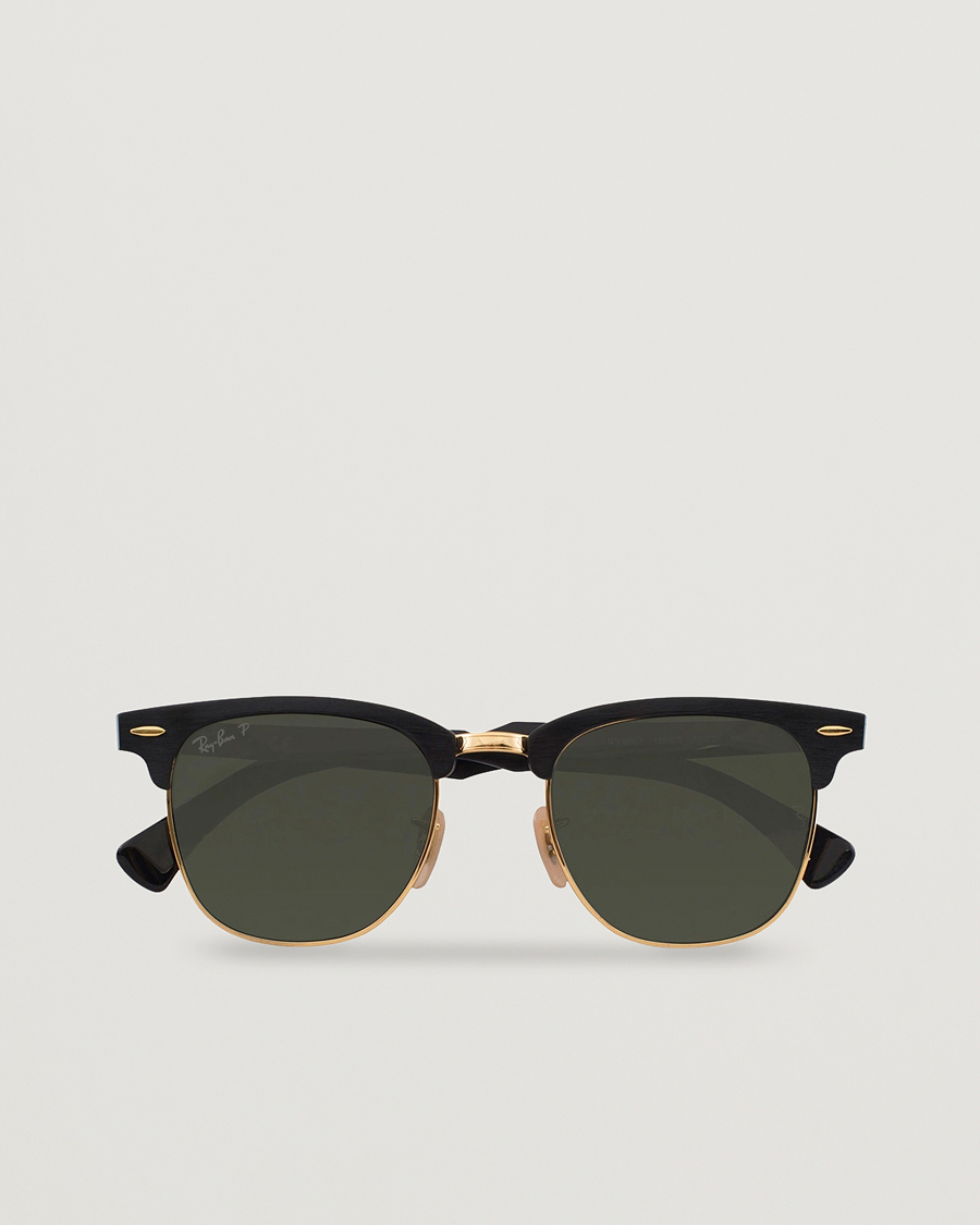 Men |  | Ray-Ban | 0RB3507 Clubmaster Sunglasses Black Arista/Polar Green