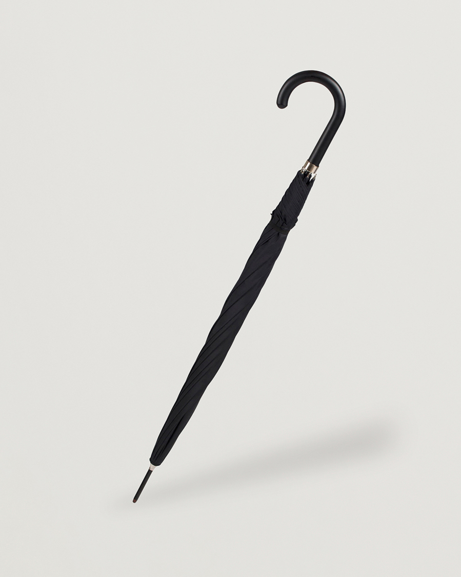 Men | Umbrellas | Fox Umbrellas | Hardwood Automatic Umbrella Black