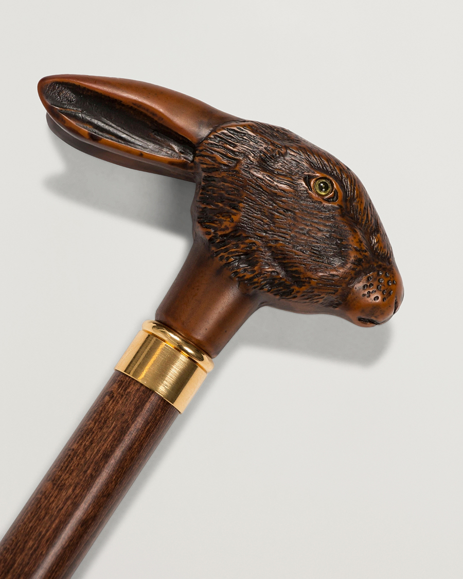 Fox Umbrellas Brown Rabbit Umbrella Navy at CareOfCarl.com