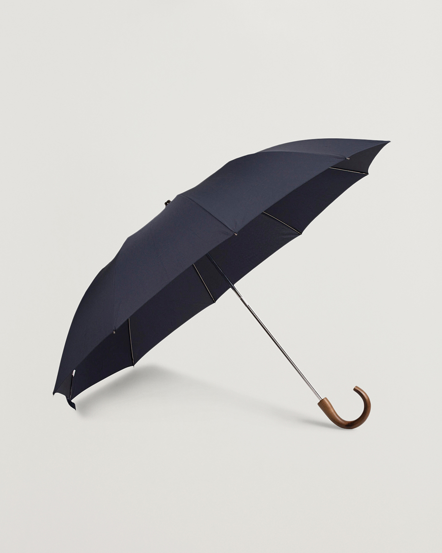 Men | Face the Rain in Style | Fox Umbrellas | Telescopic Umbrella Navy