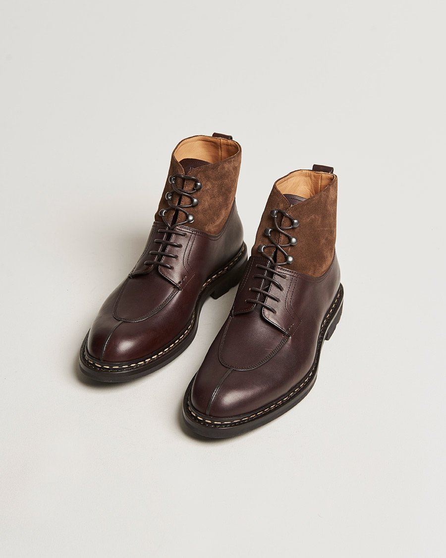 Men | Handmade Shoes | Heschung | Ginkgo Boot Dark Brown