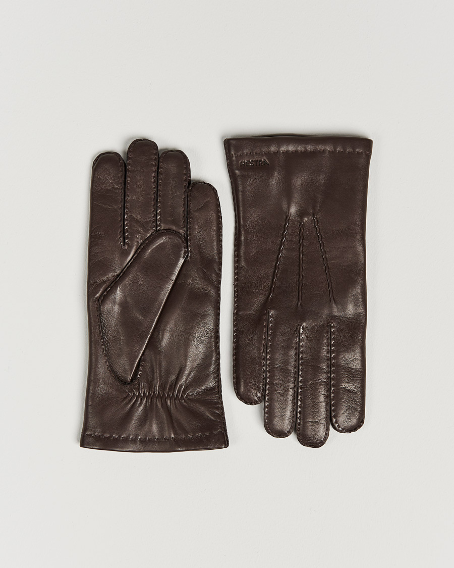 Men | Accessories | Hestra | Edward Wool Liner Glove Espresso