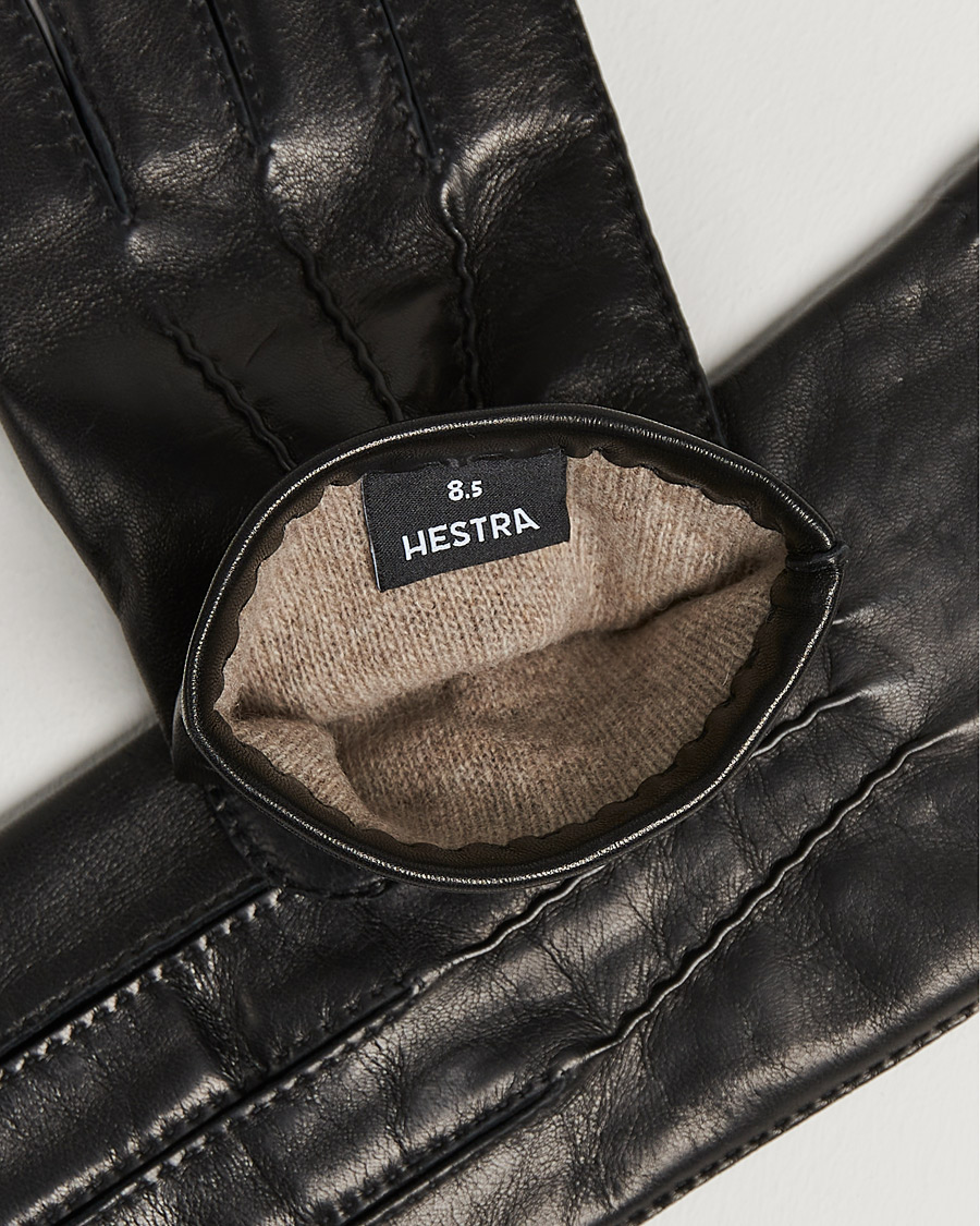 Men | Gloves | Hestra | Edward Wool Liner Glove Black