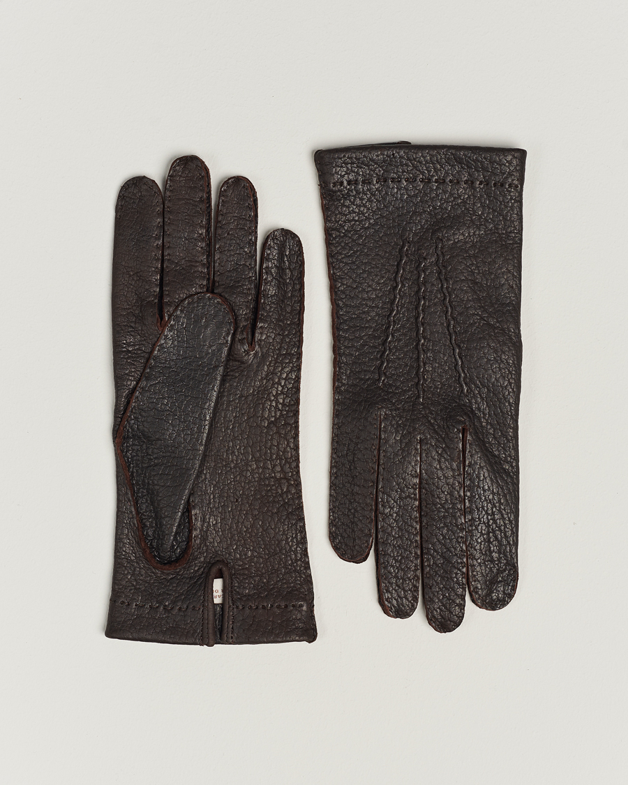 Men | Hestra Peccary Handsewn Unlined Glove Espresso | Hestra | Peccary Handsewn Unlined Glove Espresso