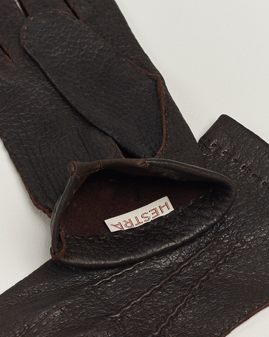 Men | Hestra Peccary Handsewn Unlined Glove Espresso | Hestra | Peccary Handsewn Unlined Glove Espresso