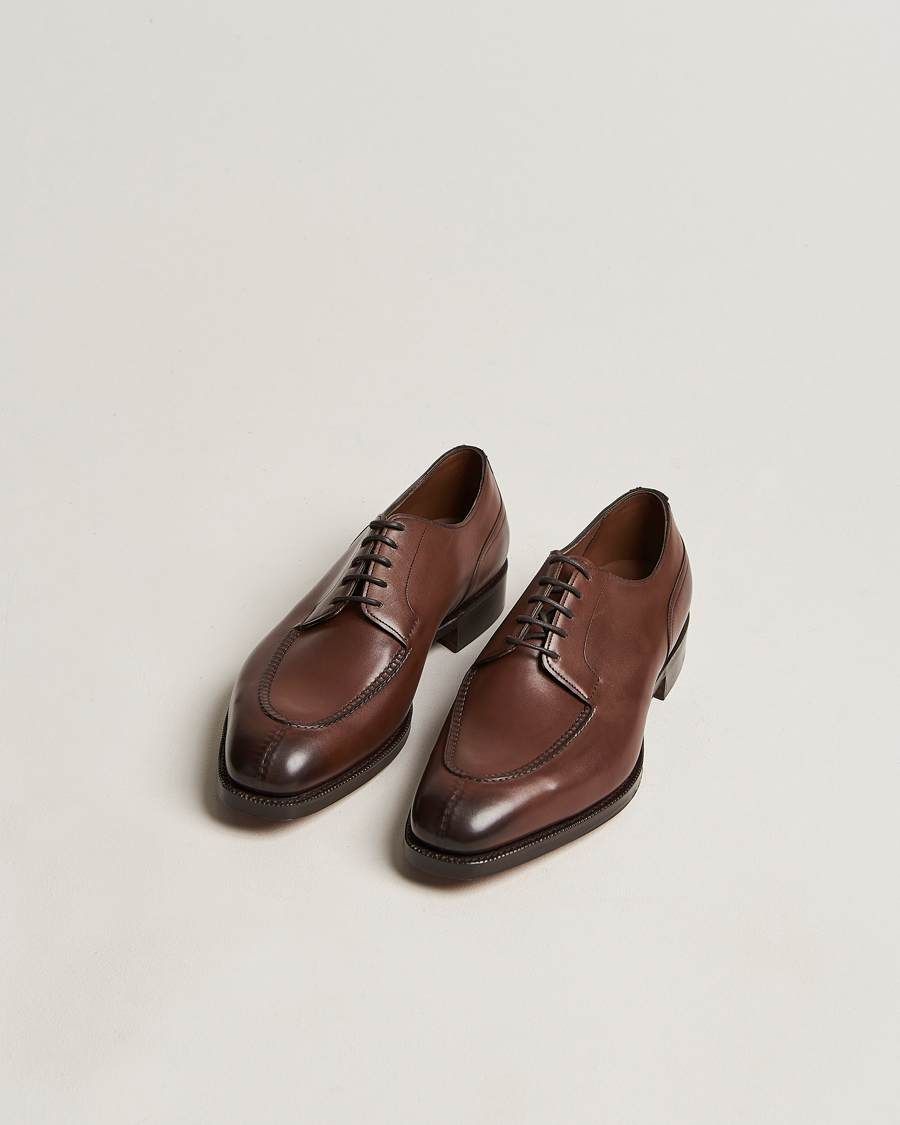 Men | Handmade Shoes | Edward Green | Dover Split Toe Dark Oak Calf