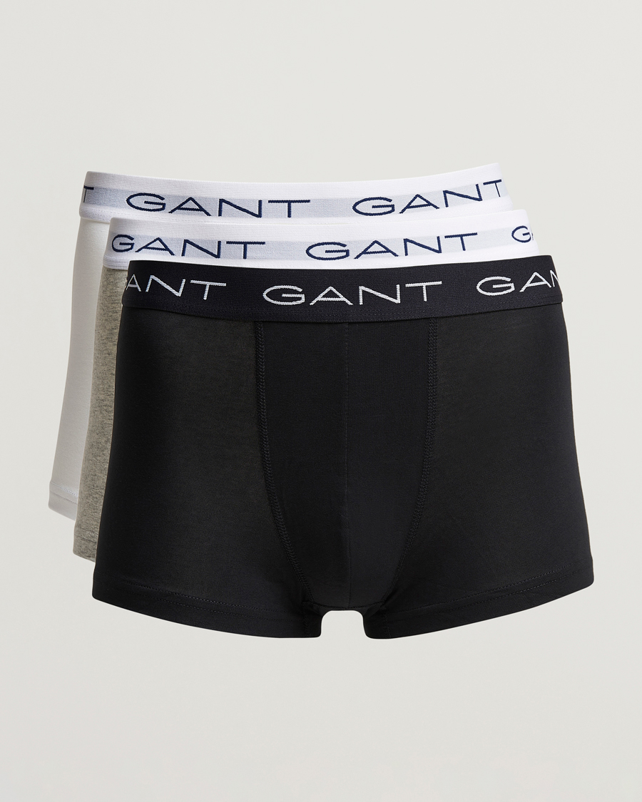 Men |  | GANT | 3-Pack Trunk Boxer White/Black/Grey Melange