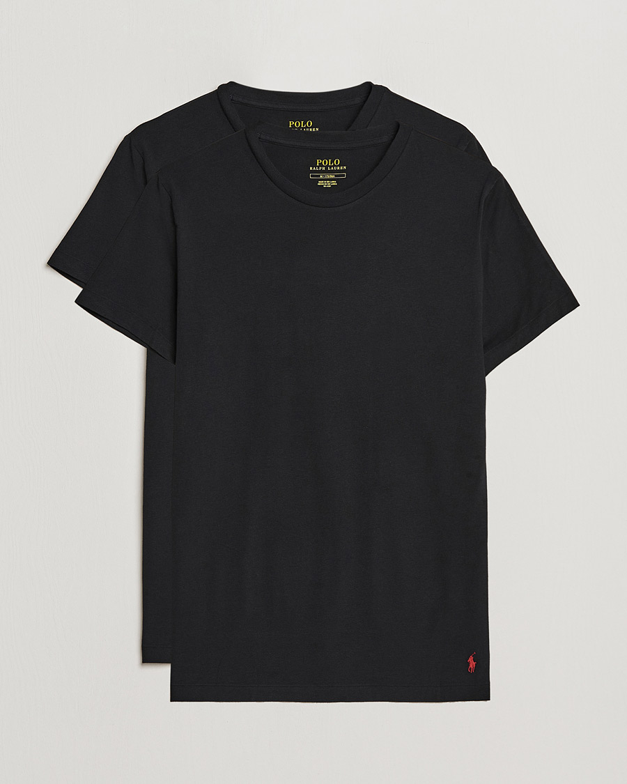 Men | T-Shirts | Polo Ralph Lauren | 2-Pack Cotton Stretch T-Shirt Black