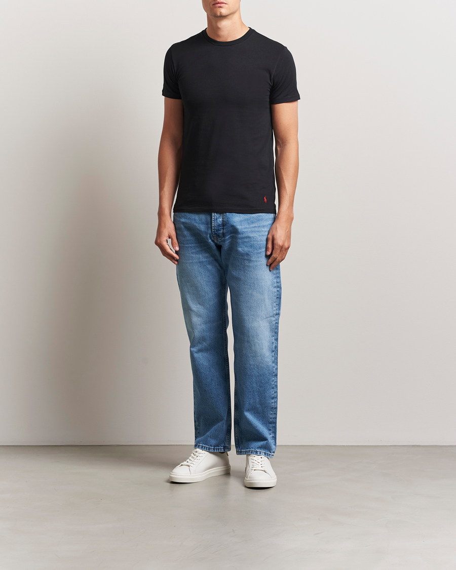 Men | T-Shirts | Polo Ralph Lauren | 2-Pack Cotton Stretch T-Shirt Black