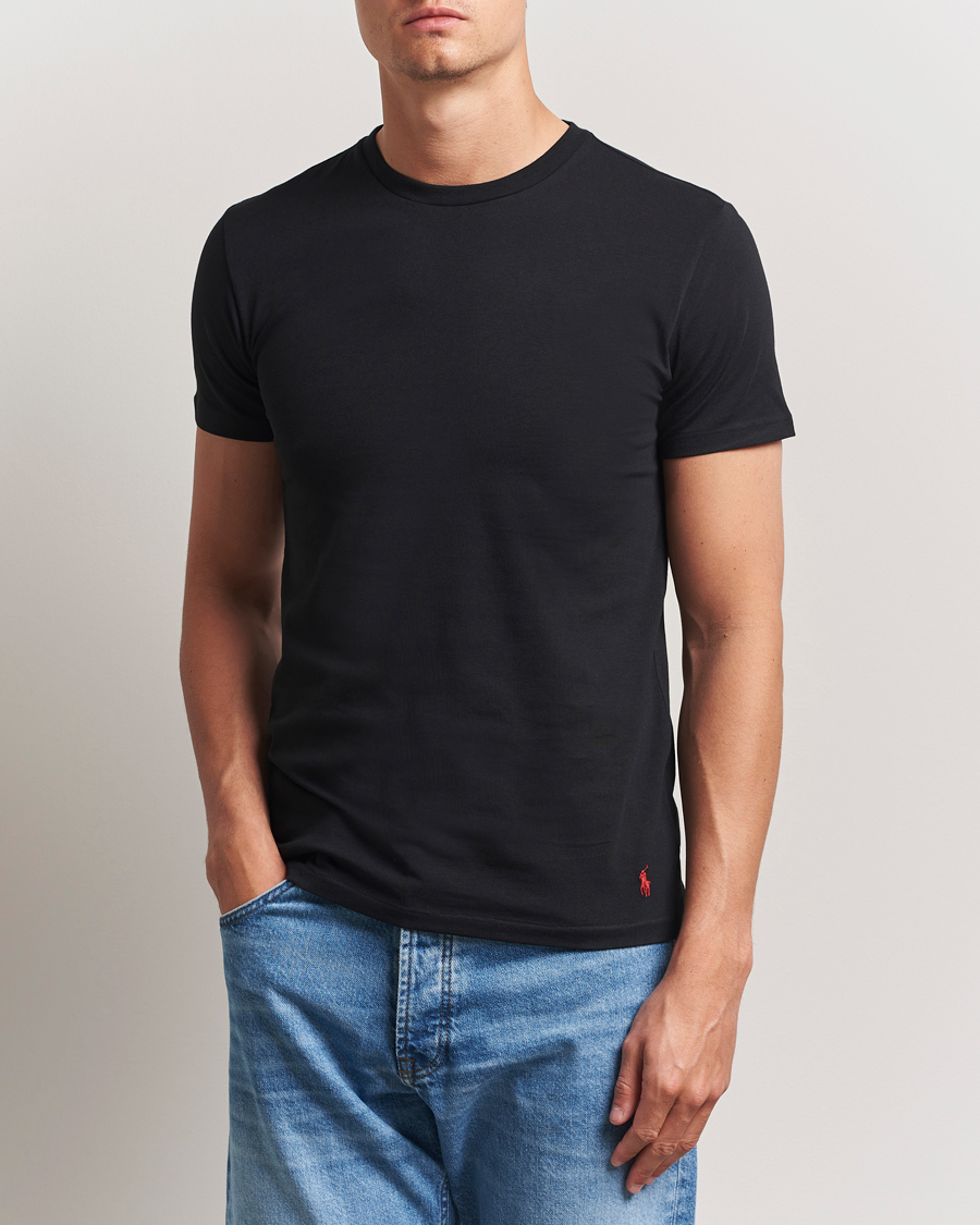 Men | T-Shirts | Polo Ralph Lauren | 2-Pack Cotton Stretch T-Shirt Black