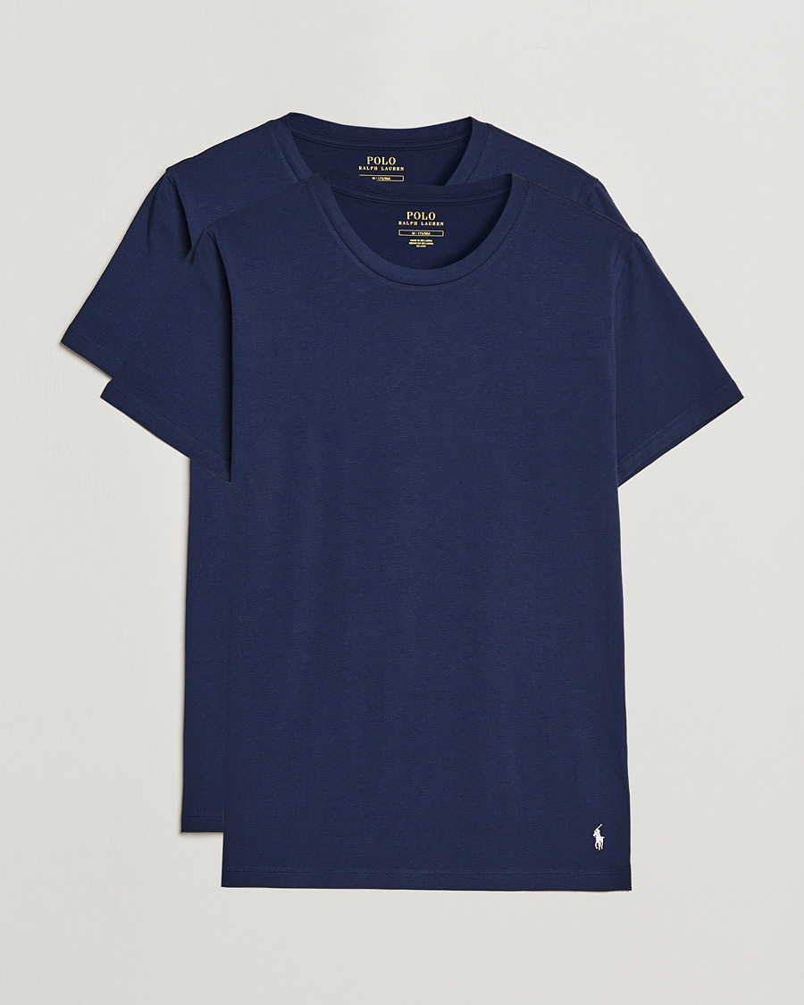 Men | T-Shirts | Polo Ralph Lauren | 2-Pack Cotton Stretch T-Shirt Cruise Navy