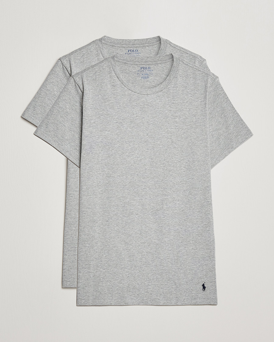 Men | T-Shirts | Polo Ralph Lauren | 2-Pack Cotton Stretch Andover Heather Grey