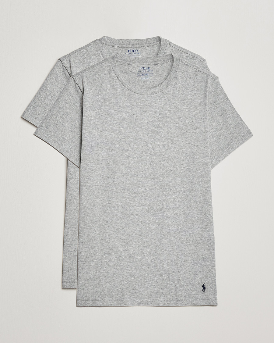 Men | T-Shirts | Polo Ralph Lauren | 2-Pack Cotton Stretch T-Shirt Andover Heather