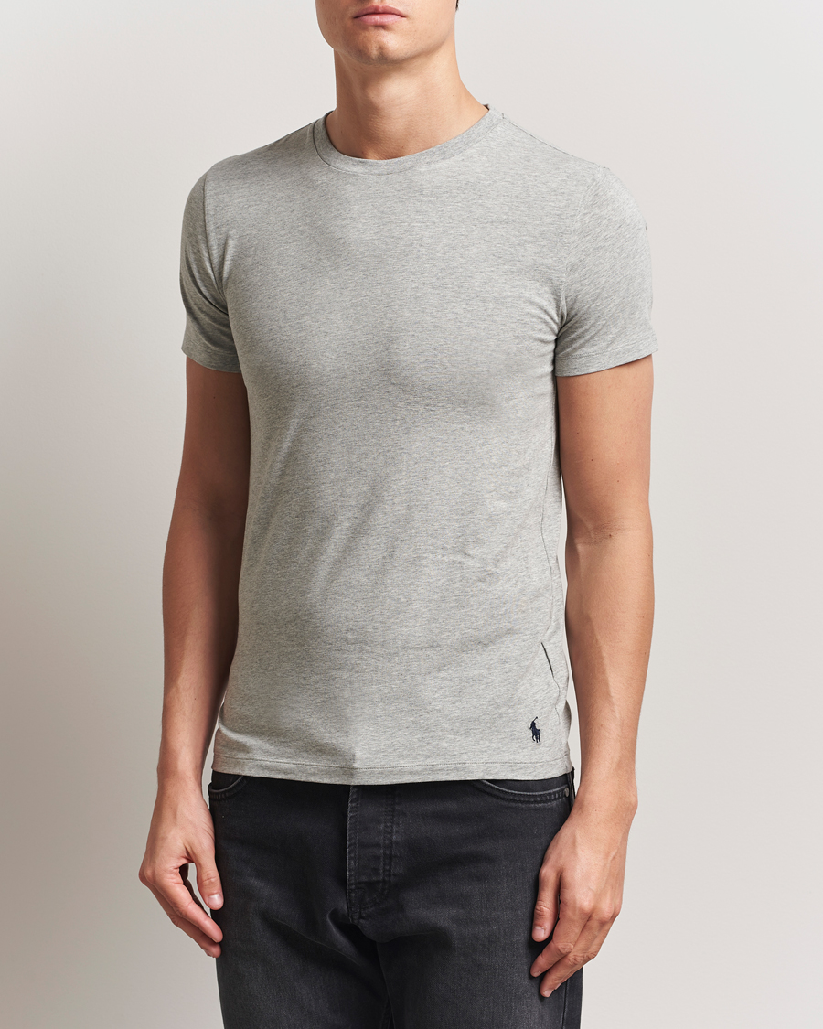 Men | T-Shirts | Polo Ralph Lauren | 2-Pack Cotton Stretch T-Shirt Andover Heather