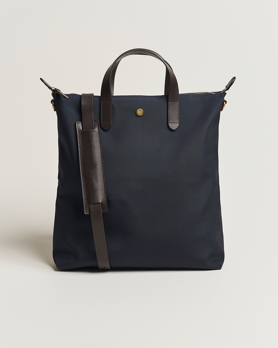 Men | Bags | Mismo | M/S Canvas Shopper Navy/Dark Brown