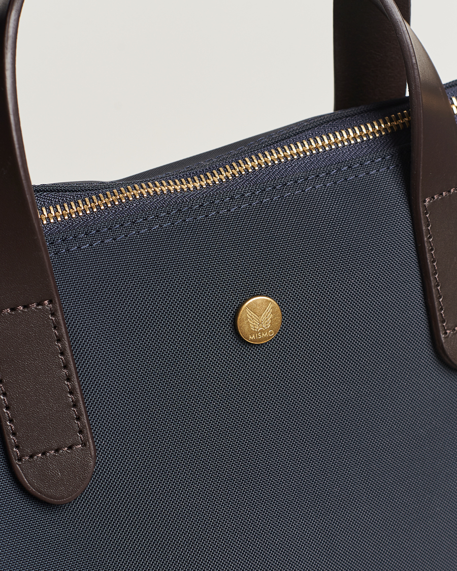 Men | Bags | Mismo | M/S Canvas Shopper Navy/Dark Brown