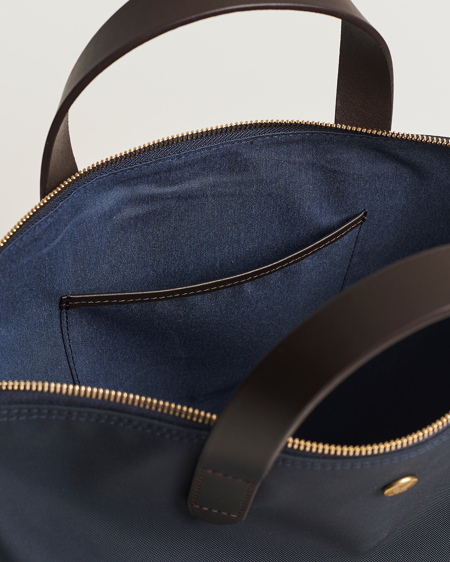 Men | Bags | Mismo | M/S Canvas Shopper Navy/Dark Brown