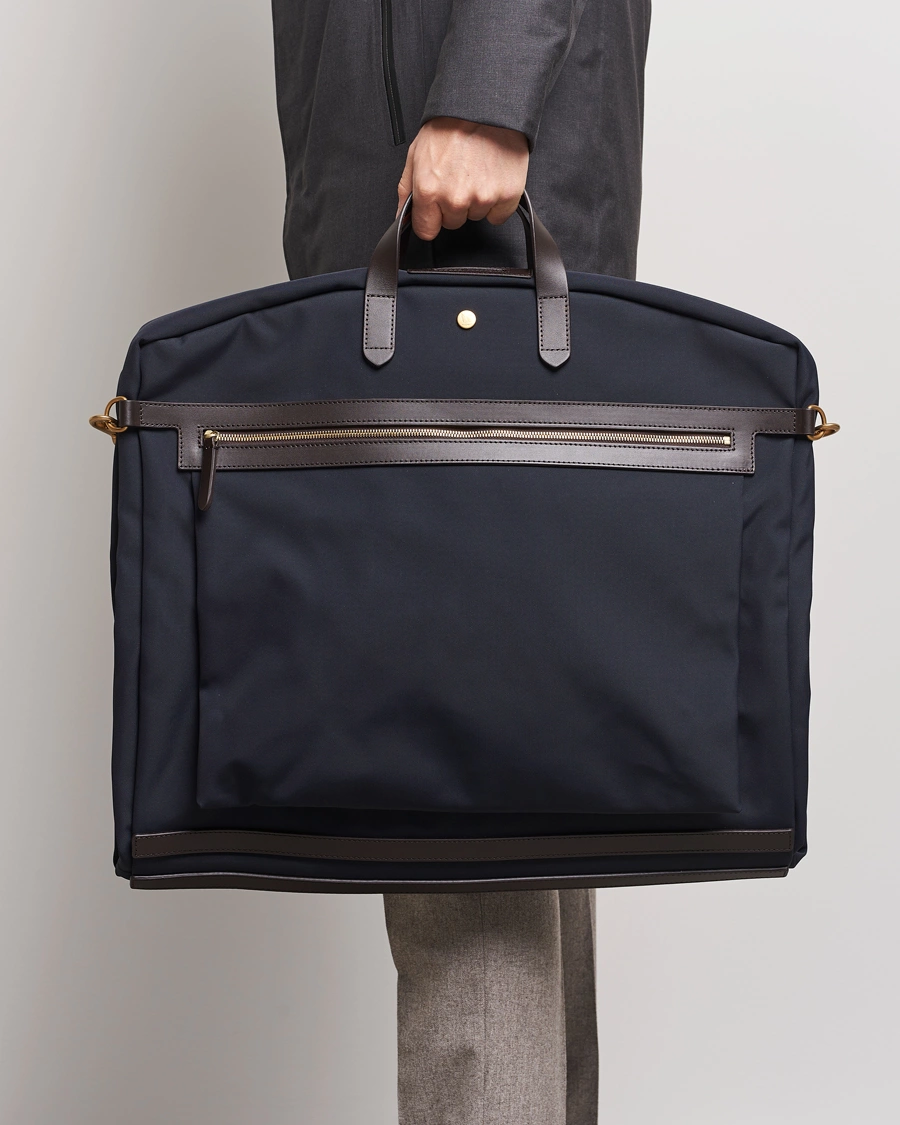 Men | Bags | Mismo | M/S Suit Carrier Navy/Dark Brown