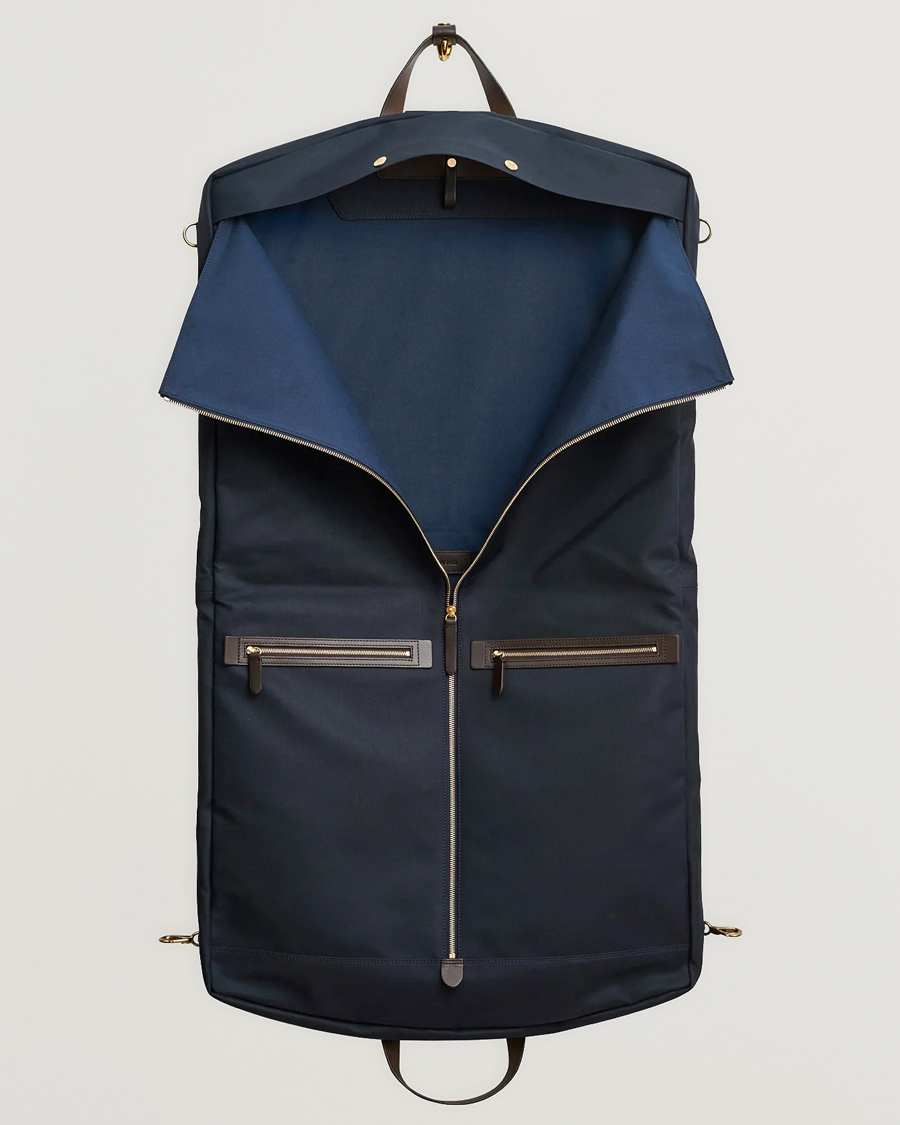 Men | Bags | Mismo | M/S Suit Carrier Navy/Dark Brown