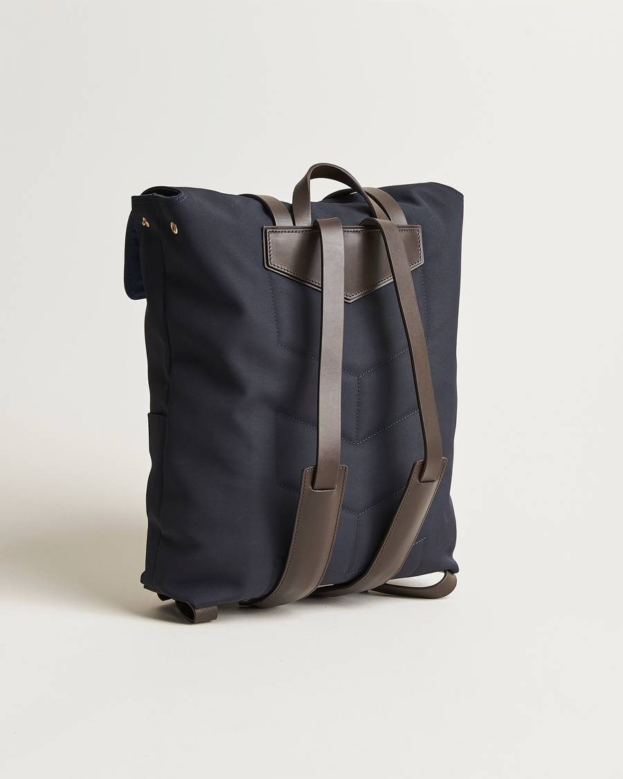 Men | Bags | Mismo | M/S Nylon Backpack  Navy/Dark Brown