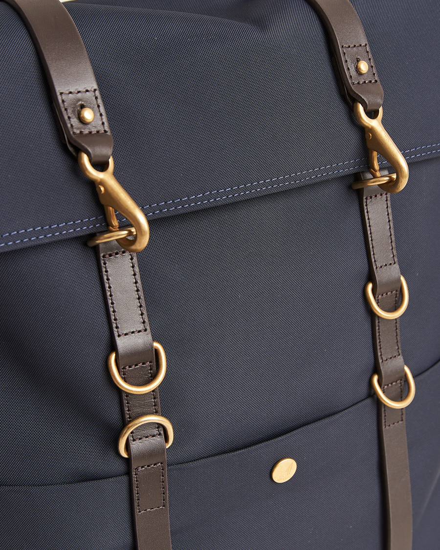 Men | Bags | Mismo | M/S Nylon Backpack  Navy/Dark Brown