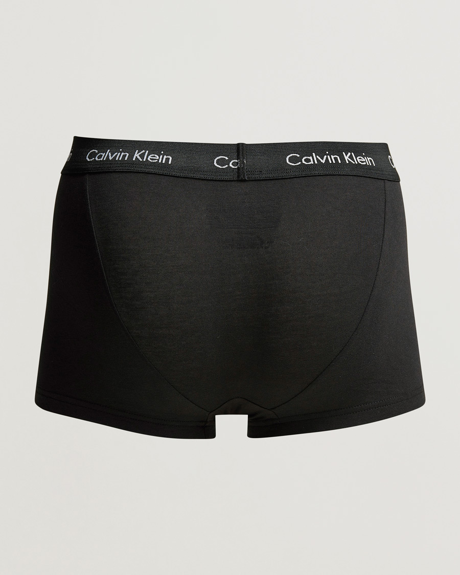 Men | Calvin Klein | Calvin Klein | Cotton Stretch Low Rise Trunk 3-pack Blue/Black/Cobolt