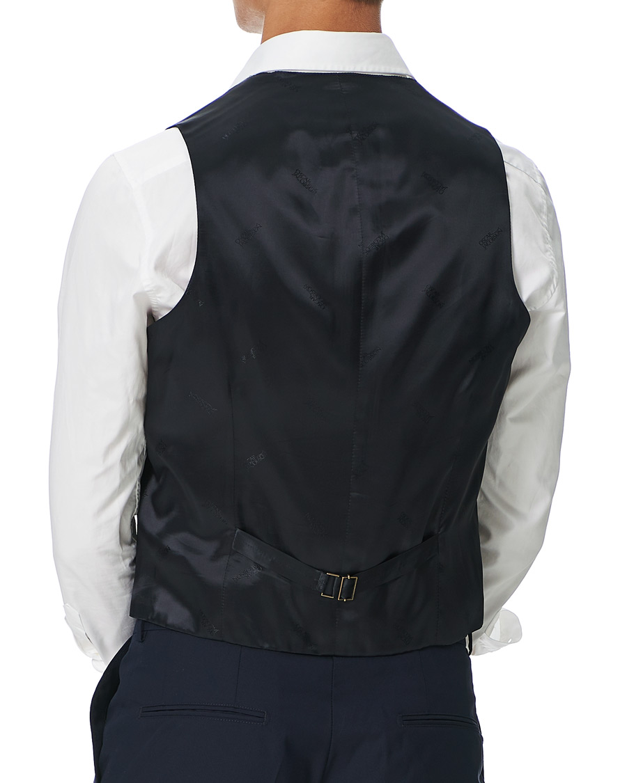 Men | Blazers | Oscar Jacobson | Carlo Waistcoat Navy