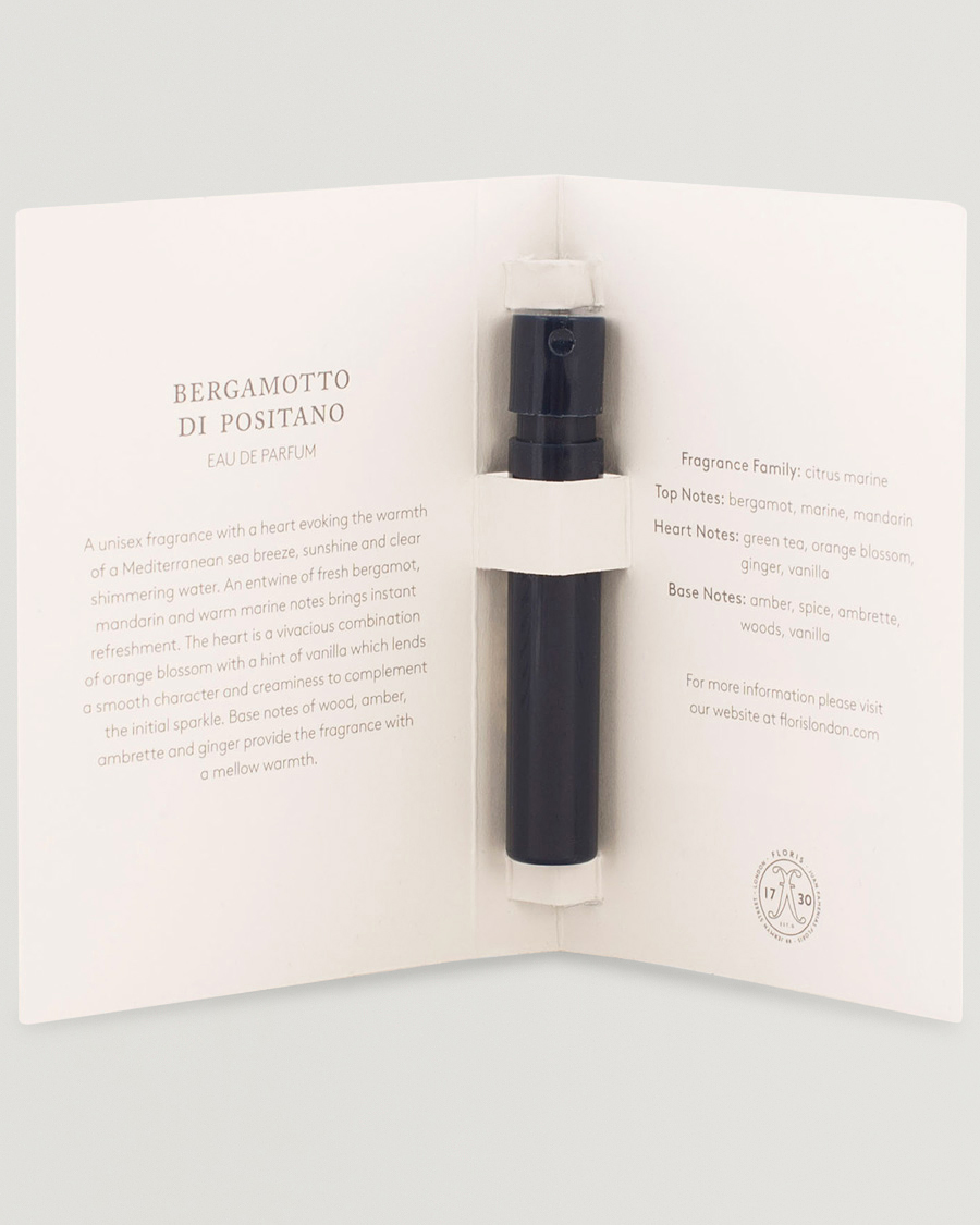 Men | Fragrances | | Floris London Bergamotto di Positano Eau de Parfum 2ml Sample