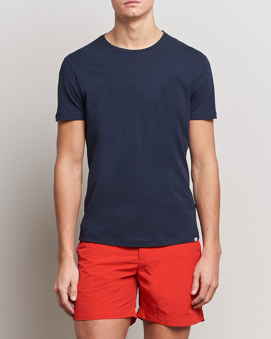 Men | T-Shirts | Orlebar Brown | OB Crew Neck Tee Navy