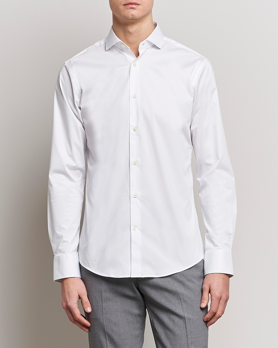 Men | Shirts | Tiger of Sweden | Farell 5 Stretch Shirt White