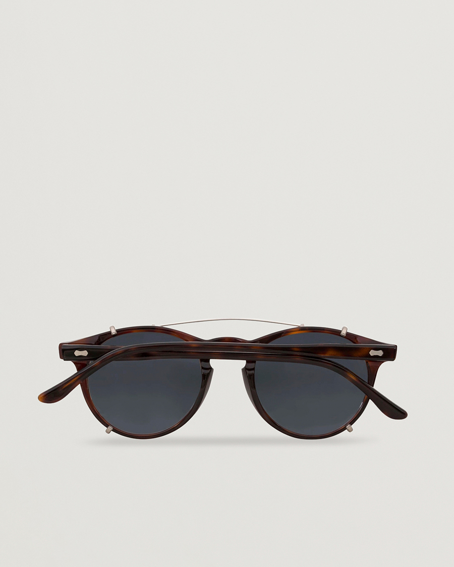 Men | Sunglasses | TBD Eyewear | Pleat Clip On Sunglasses Classic Tortoise