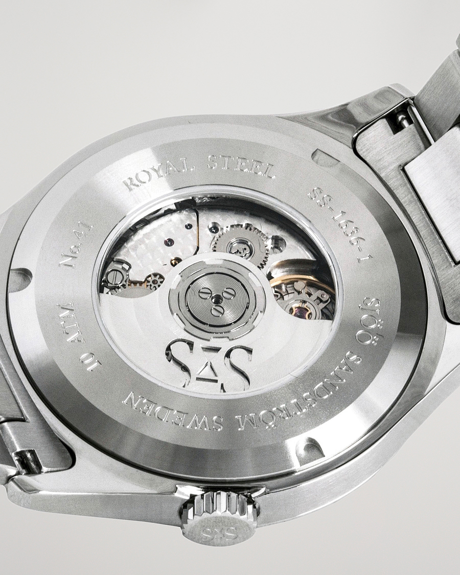 Men | Sjöö Sandström Royal Steel Classic 36mm Black with Steel | Sjöö Sandström | Royal Steel Classic 36mm Black with Steel