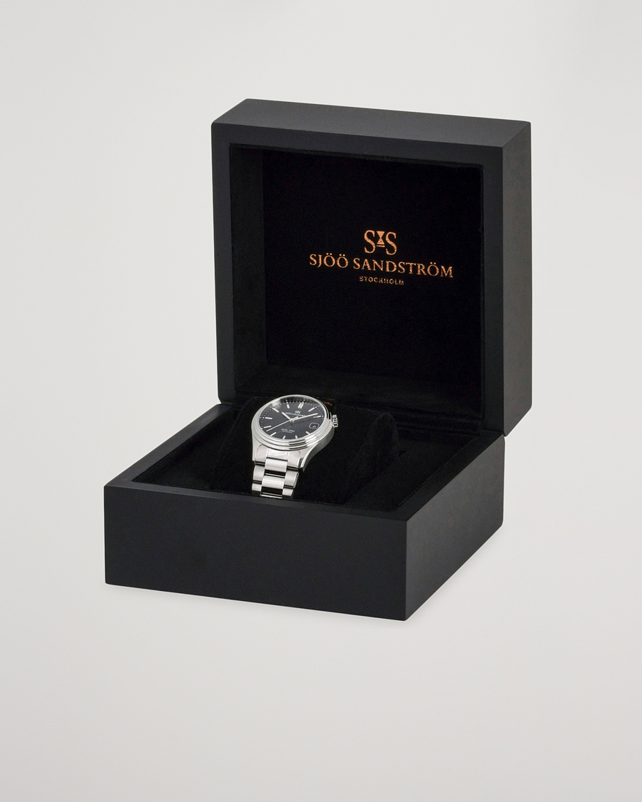 Men | Sjöö Sandström Royal Steel Classic 36mm Black with Steel | Sjöö Sandström | Royal Steel Classic 36mm Black with Steel