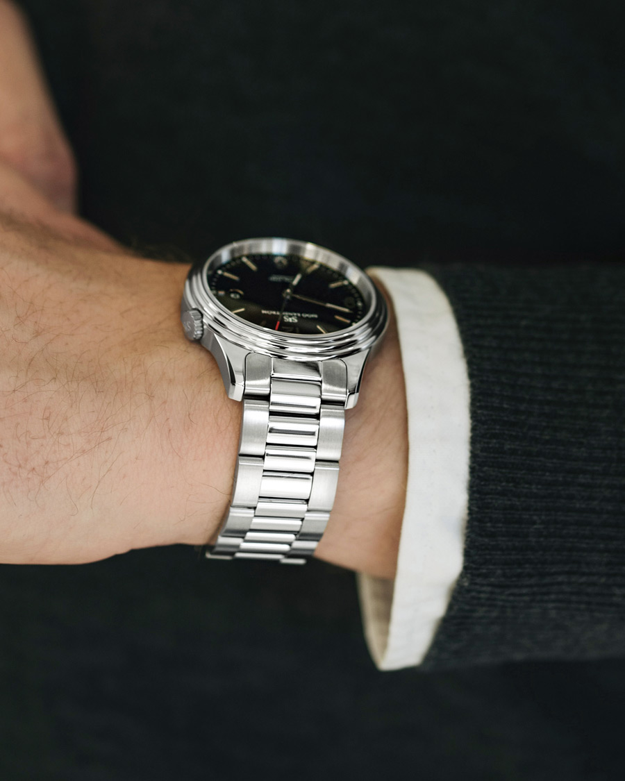Men | Fine watches | Sjöö Sandström | Royal Steel Classic 41mm Black and Steel
