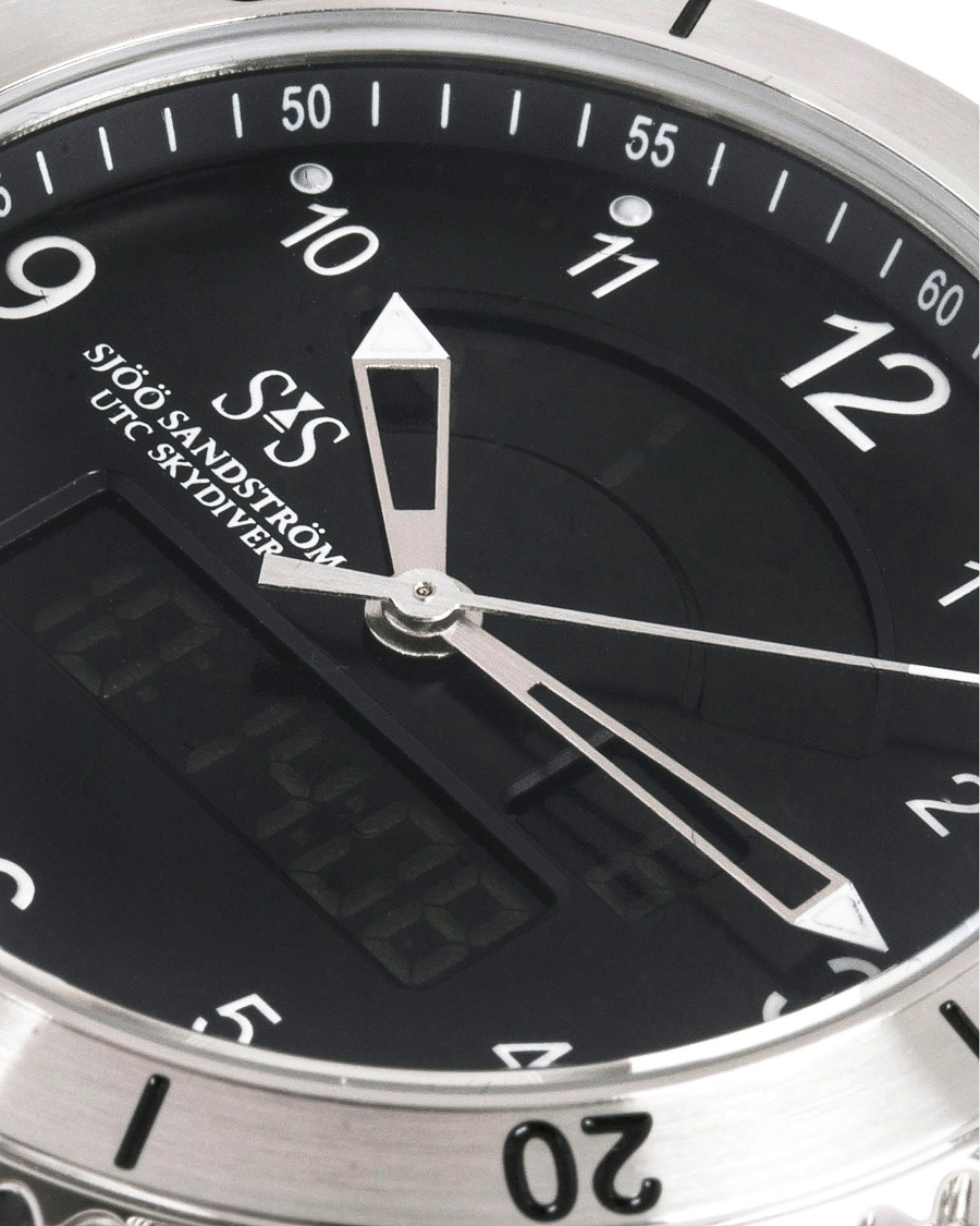 Men | Sjöö Sandström UTC Skydiver 44,2mm Black and Black Rubber | Sjöö Sandström | UTC Skydiver 44,2mm Black and Black Rubber