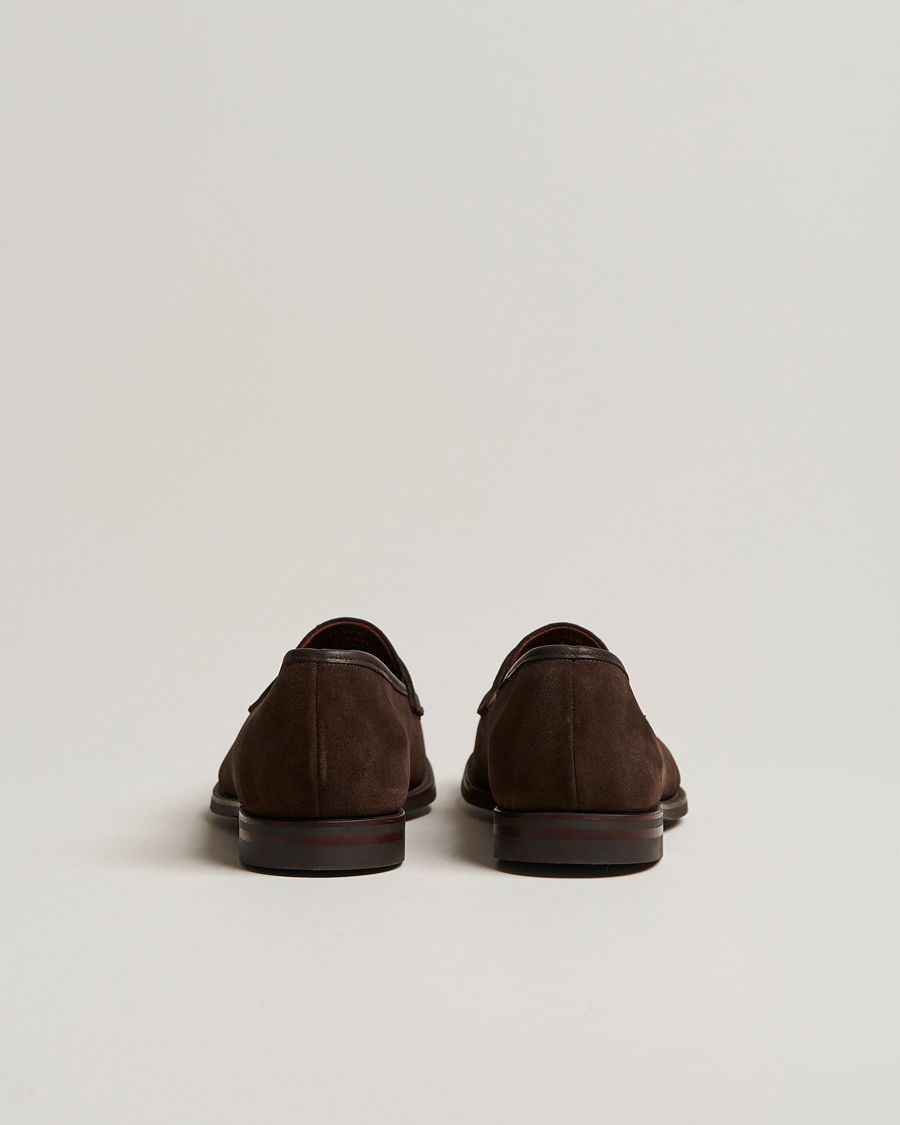 Men | Loafers | Crockett & Jones | Harvard City Sole Dark Brown Suede