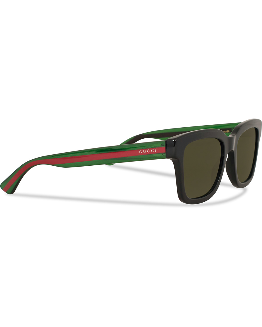 Men | Square Frame Sunglasses | Gucci | GG0001S Sunglasses  Black/Green