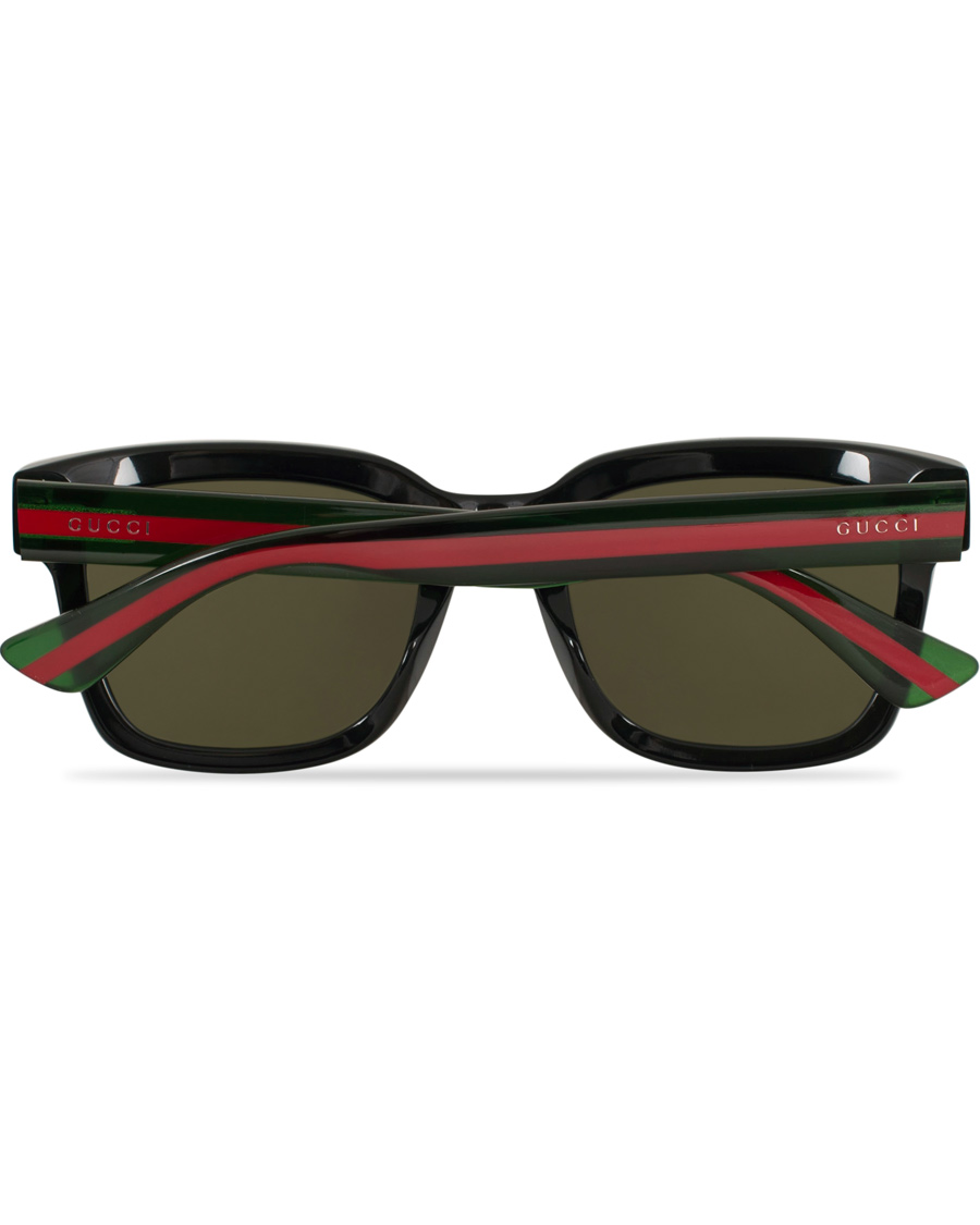 Men | Gucci GG0001S Sunglasses  Black/Green | Gucci | GG0001S Sunglasses  Black/Green