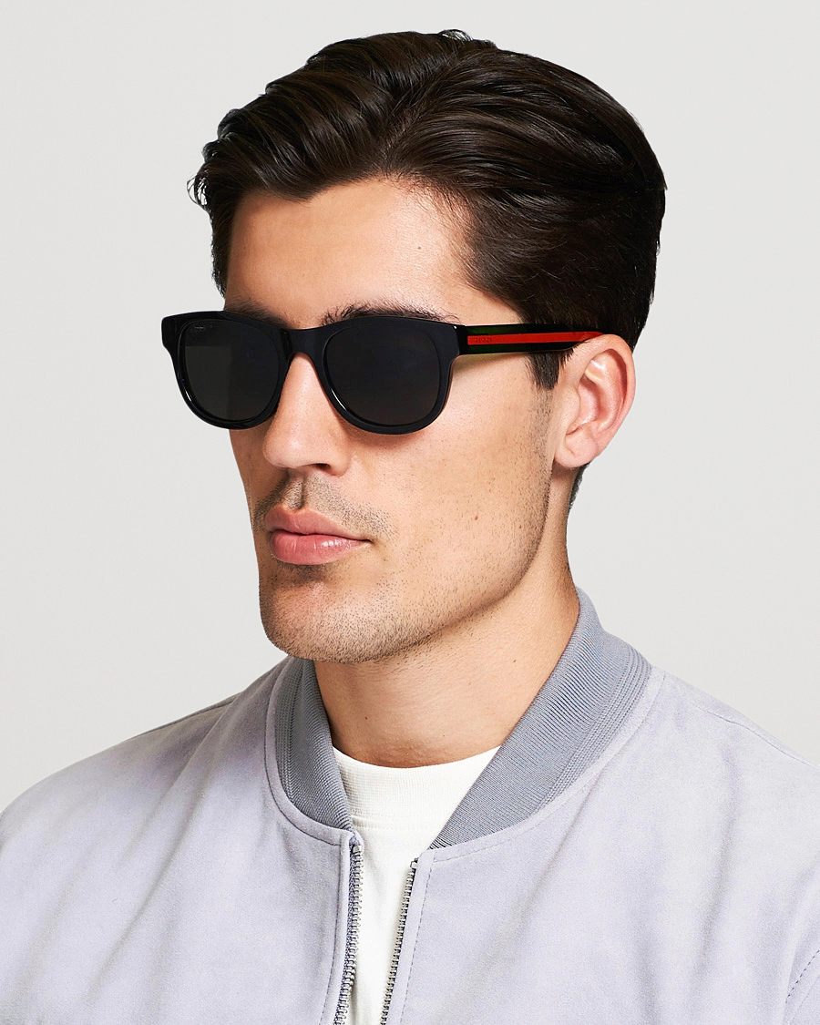 Men | D-frame Sunglasses | Gucci | GG0003S Sunglasses Black/Green/Grey