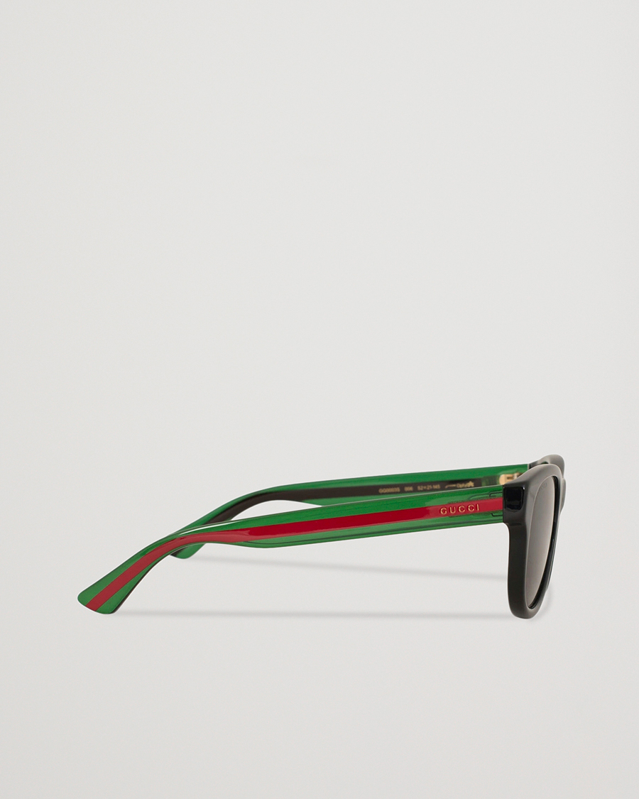 Men | Gucci GG0003S Sunglasses Black/Green/Grey | Gucci | GG0003S Sunglasses Black/Green/Grey